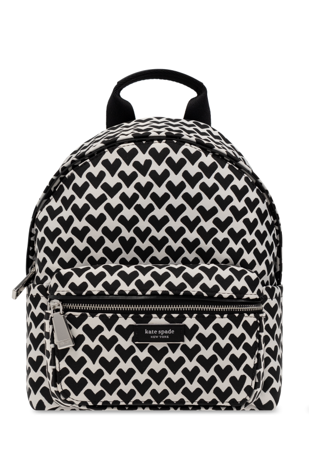 Kate spade black and white backpack hotsell